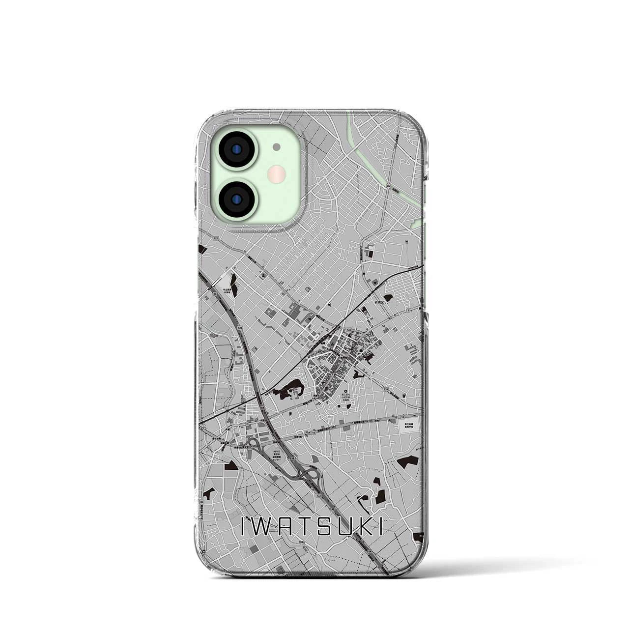 【岩槻(埼玉県)】地図柄iPhoneケース(クリアタイプ)