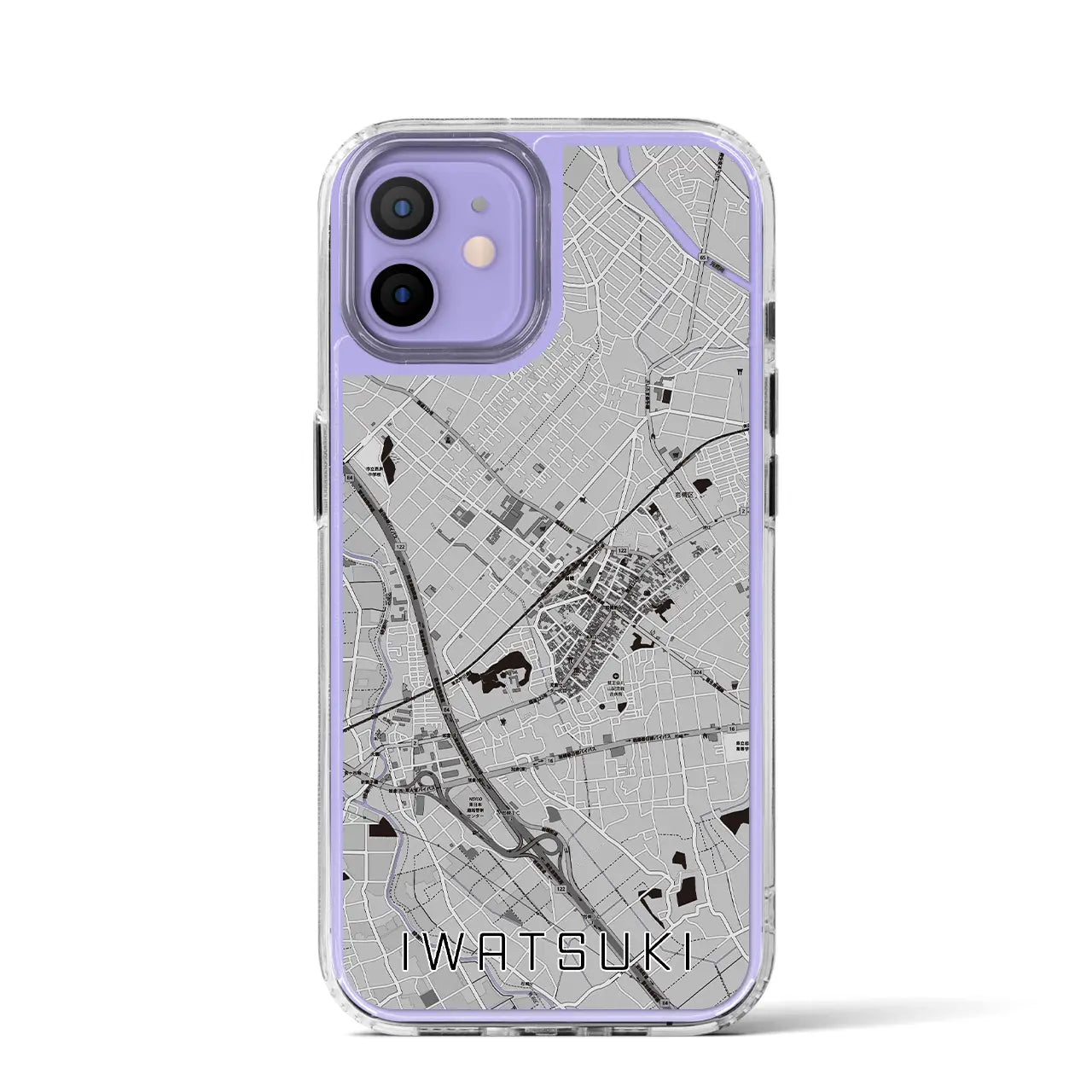 【岩槻(埼玉県)】地図柄iPhoneケース(MagSafeタイプ)