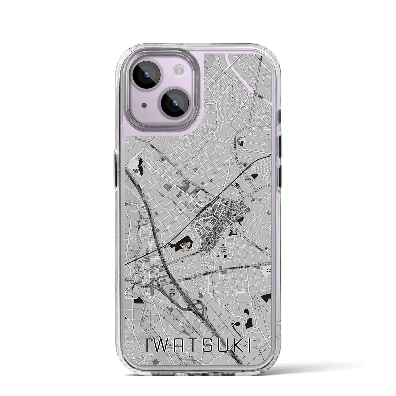 【岩槻(埼玉県)】地図柄iPhoneケース(MagSafeタイプ)