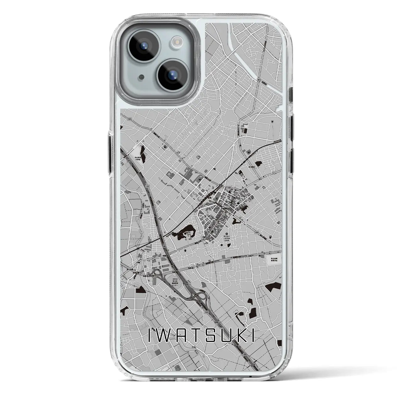 【岩槻(埼玉県)】地図柄iPhoneケース(MagSafeタイプ)