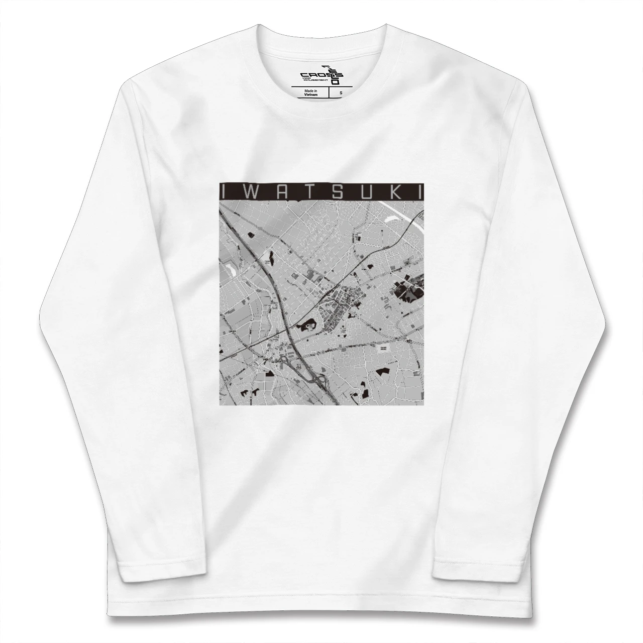【岩槻(埼玉県)】地図柄ロングスリーブTシャツ