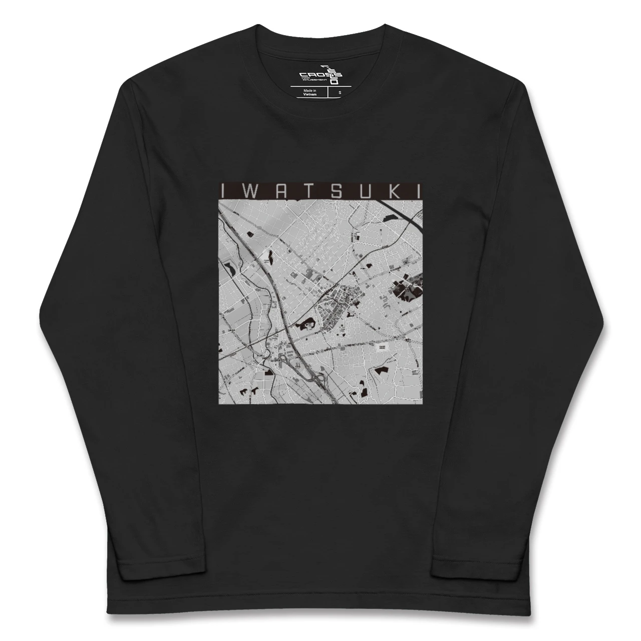 【岩槻(埼玉県)】地図柄ロングスリーブTシャツ