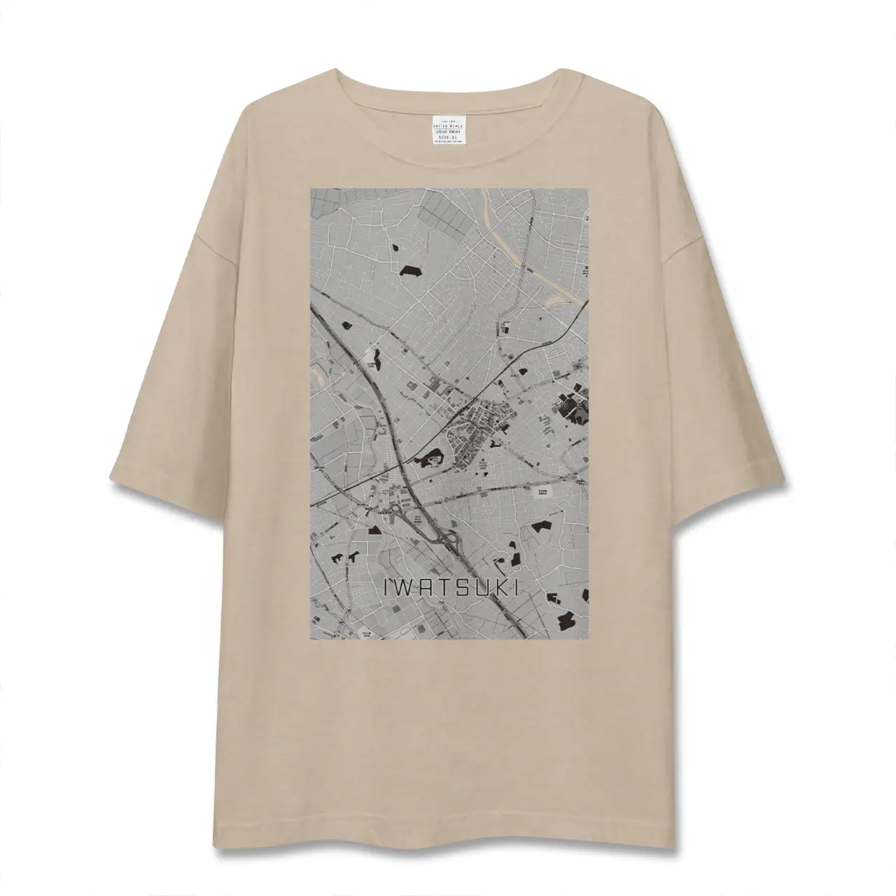 【岩槻(埼玉県)】地図柄ビッグシルエットTシャツ