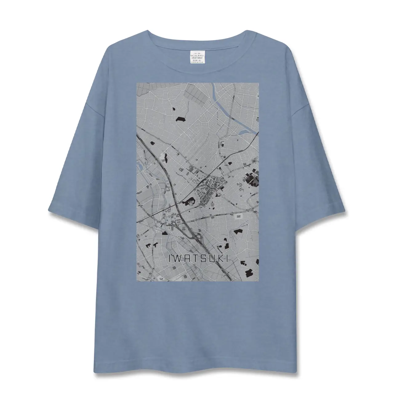 【岩槻(埼玉県)】地図柄ビッグシルエットTシャツ