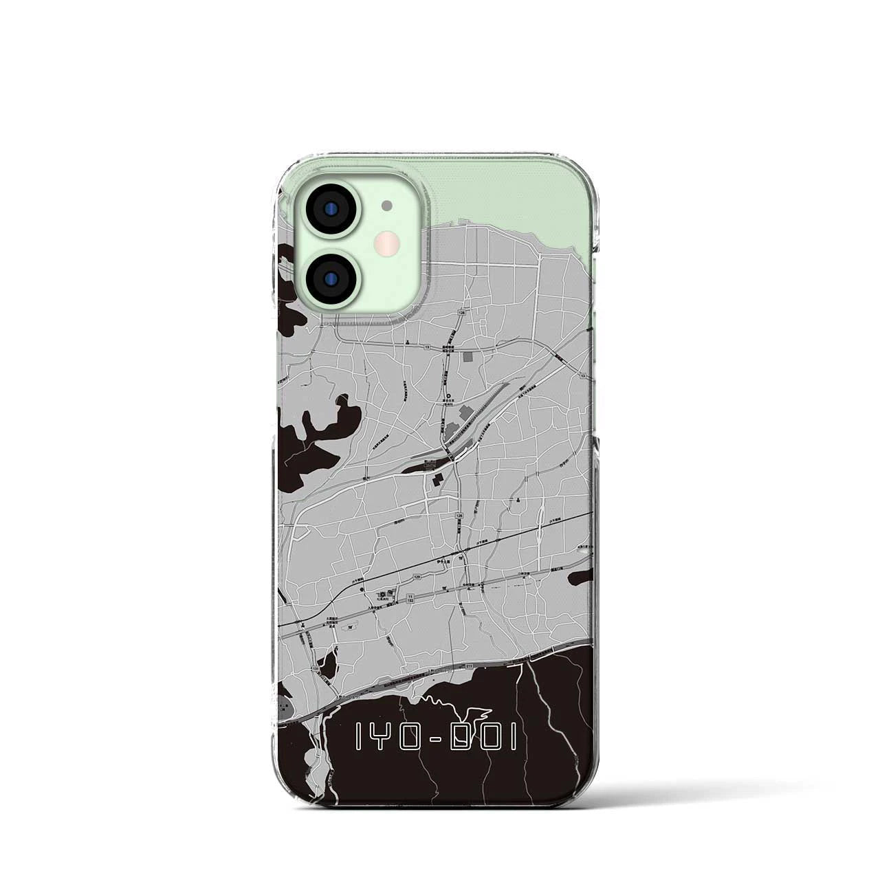 【伊予土居(愛媛県)】地図柄iPhoneケース(クリアタイプ)