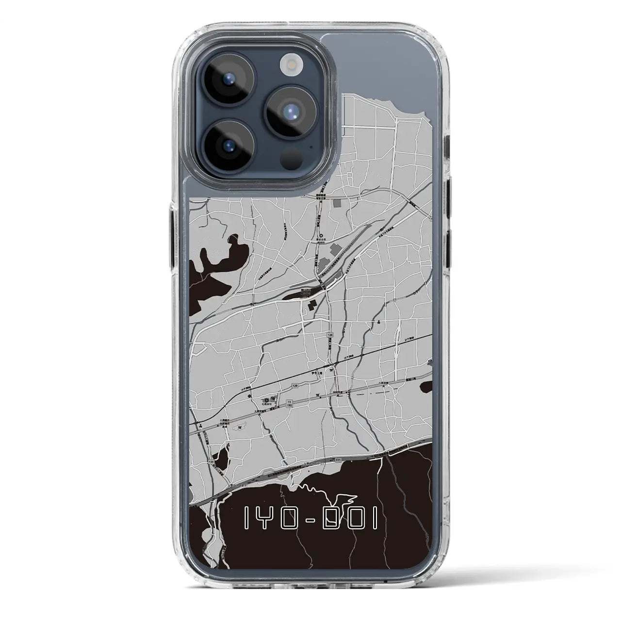 【伊予土居(愛媛県)】地図柄iPhoneケース(MagSafeタイプ)