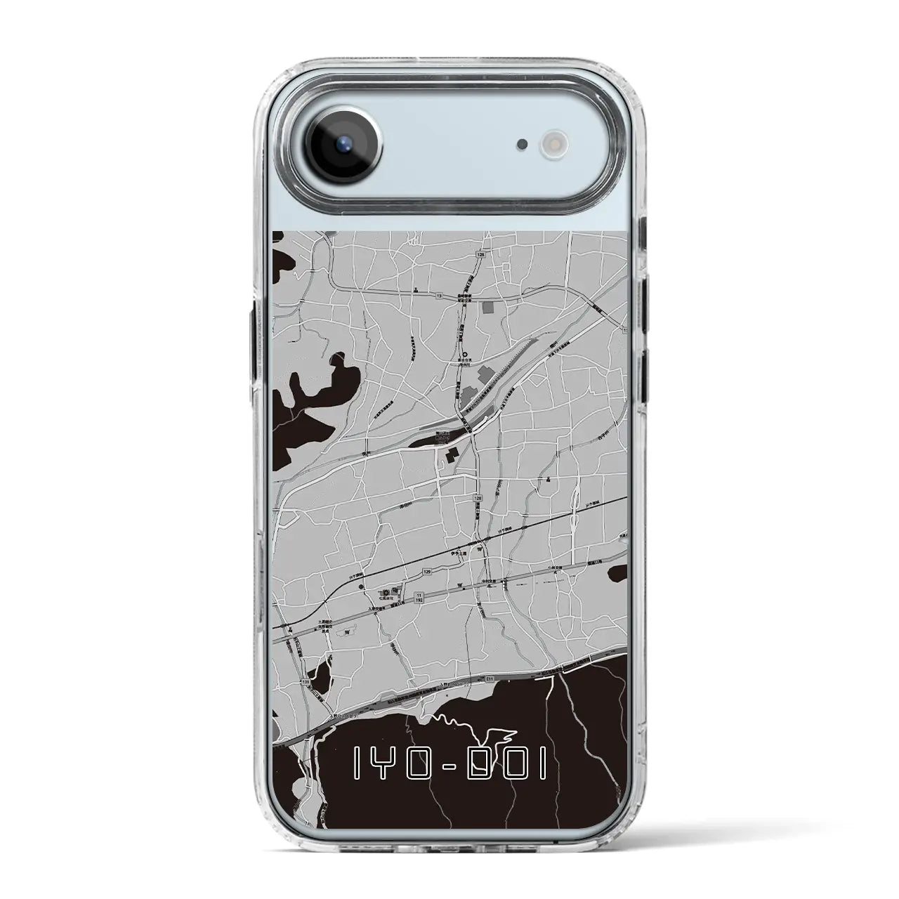 【伊予土居(愛媛県)】地図柄iPhoneケース(MagSafeタイプ)