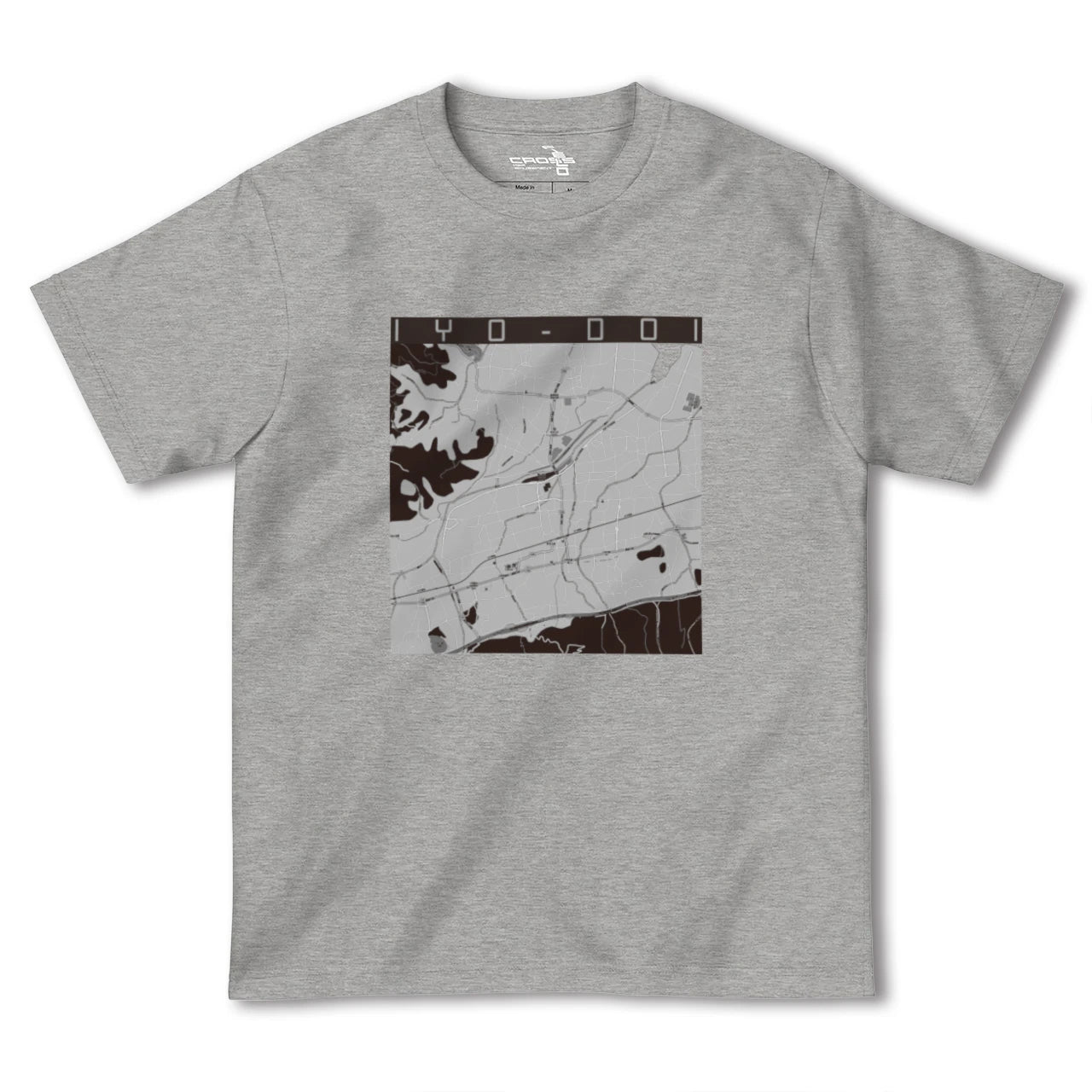 【伊予土居(愛媛県)】地図柄ヘビーウェイトTシャツ