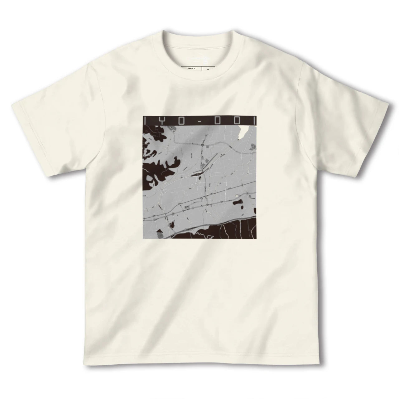 【伊予土居(愛媛県)】地図柄ヘビーウェイトTシャツ
