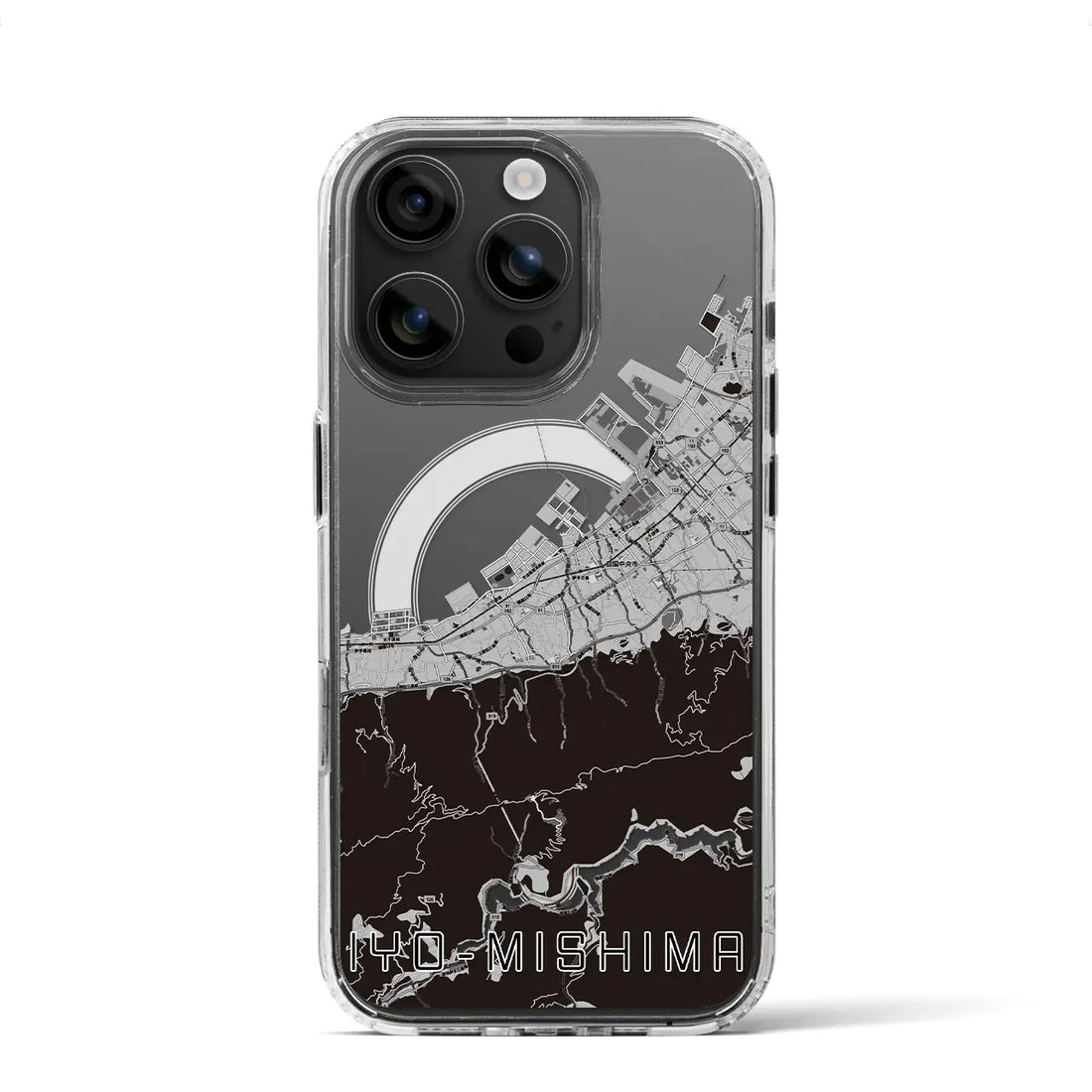 【伊予三島(愛媛県)】地図柄iPhoneケース(MagSafeタイプ)