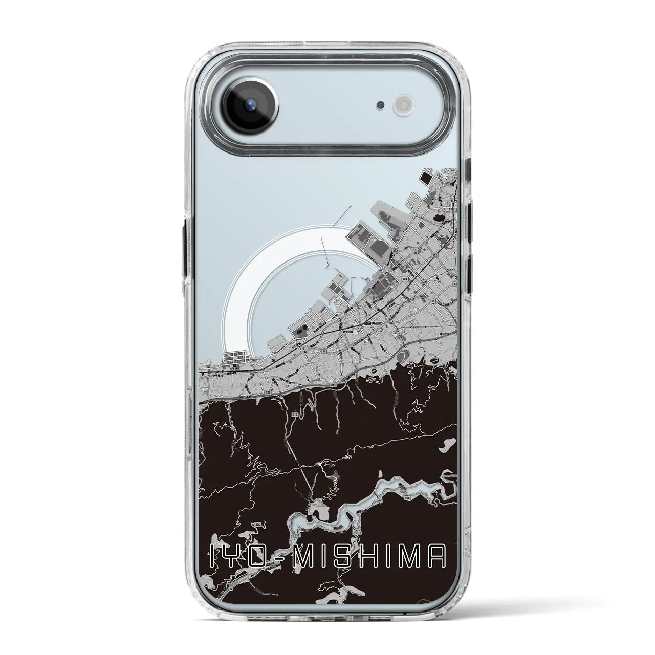 【伊予三島(愛媛県)】地図柄iPhoneケース(MagSafeタイプ)