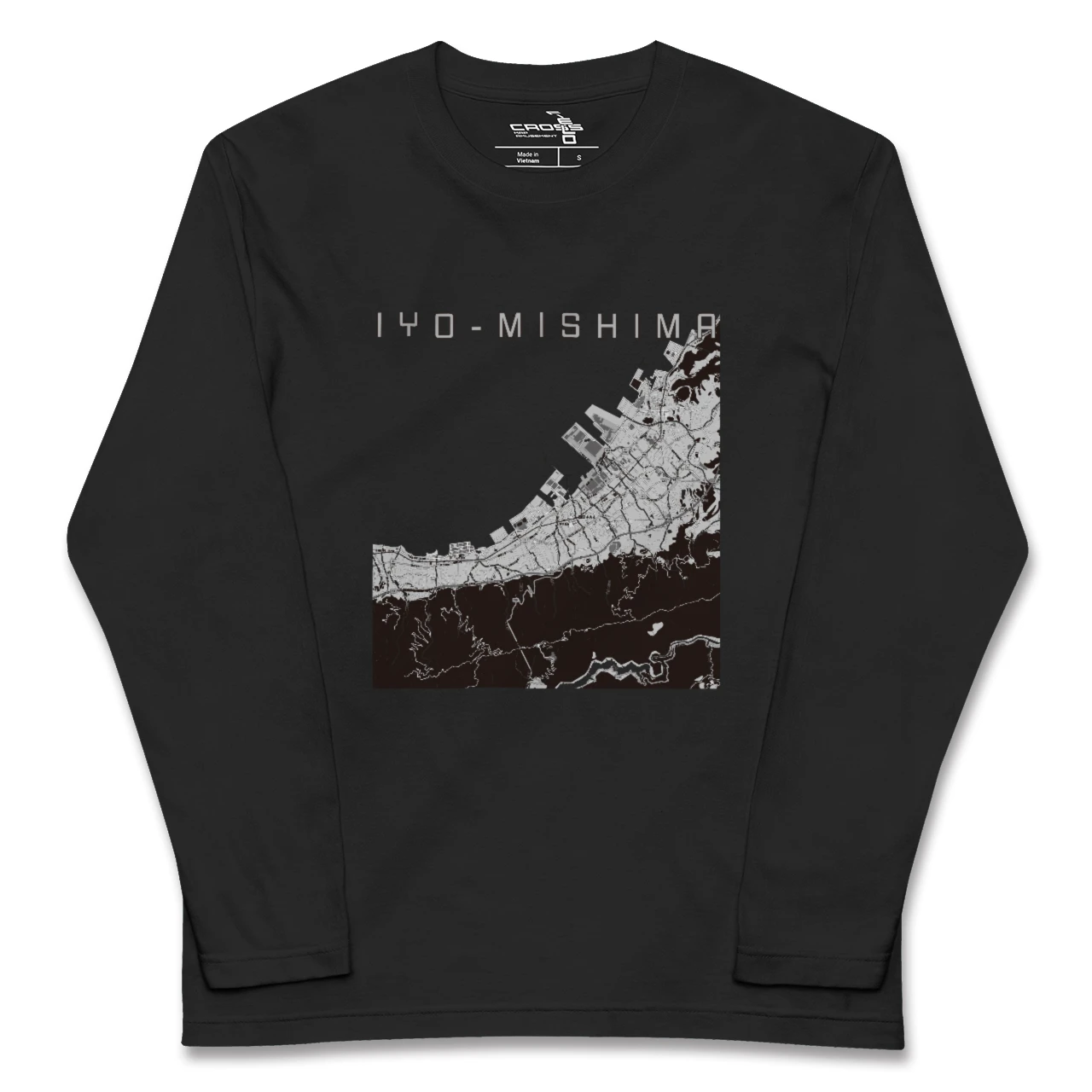 【伊予三島(愛媛県)】地図柄ロングスリーブTシャツ