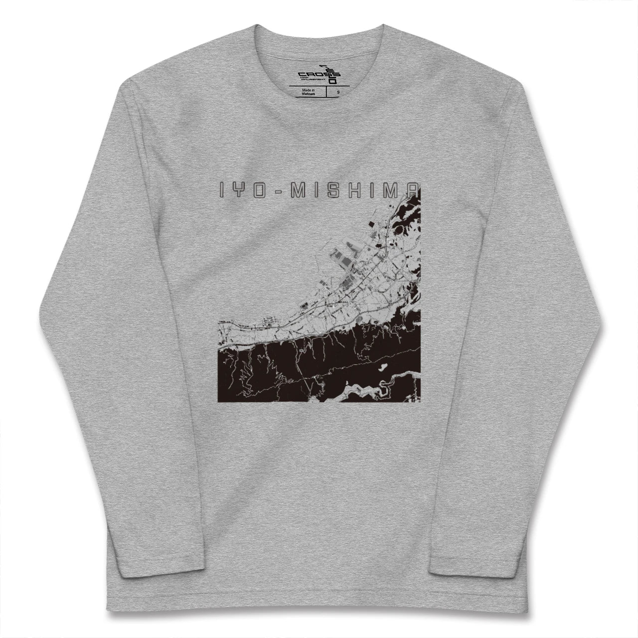 【伊予三島(愛媛県)】地図柄ロングスリーブTシャツ