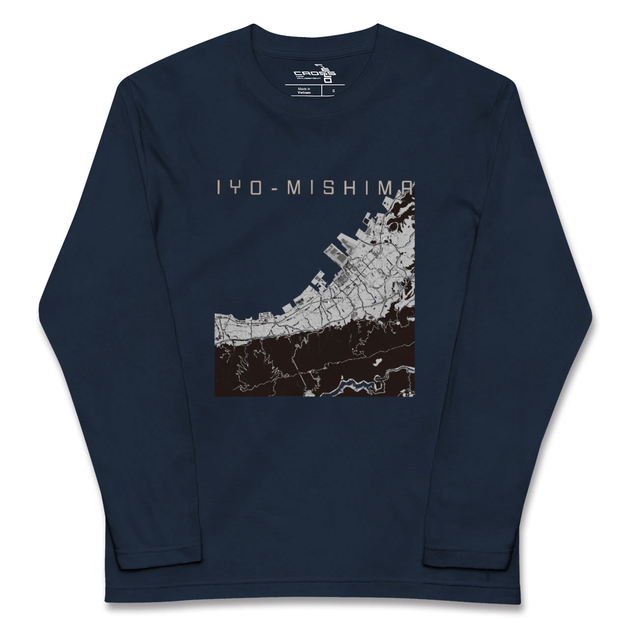 【伊予三島(愛媛県)】地図柄ロングスリーブTシャツ