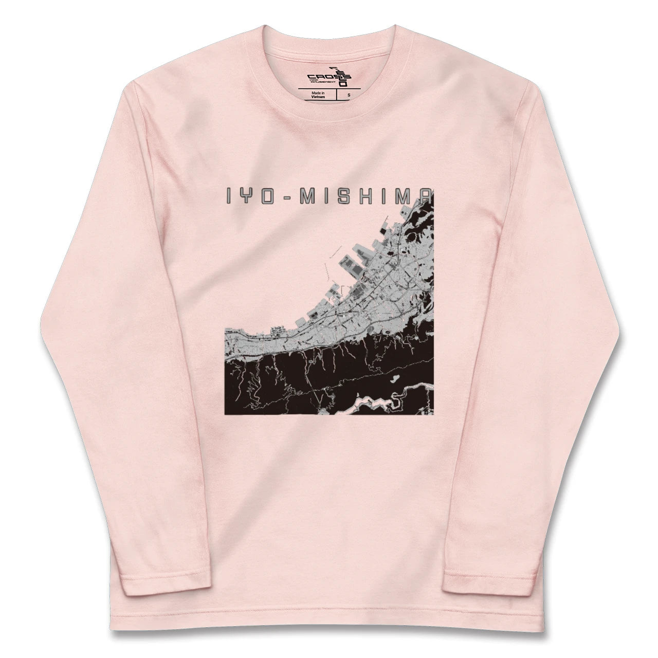 【伊予三島(愛媛県)】地図柄ロングスリーブTシャツ