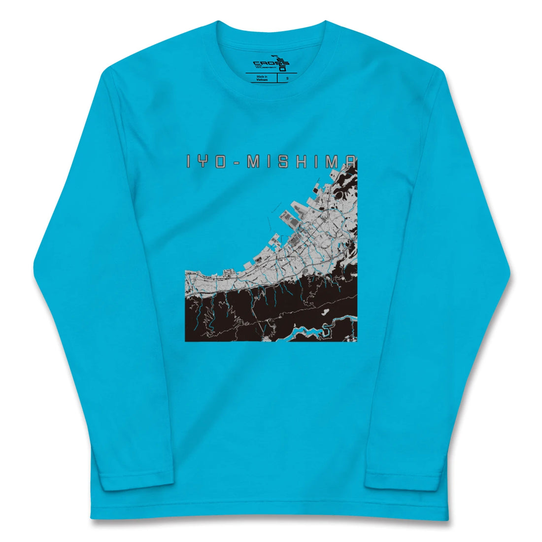 【伊予三島(愛媛県)】地図柄ロングスリーブTシャツ