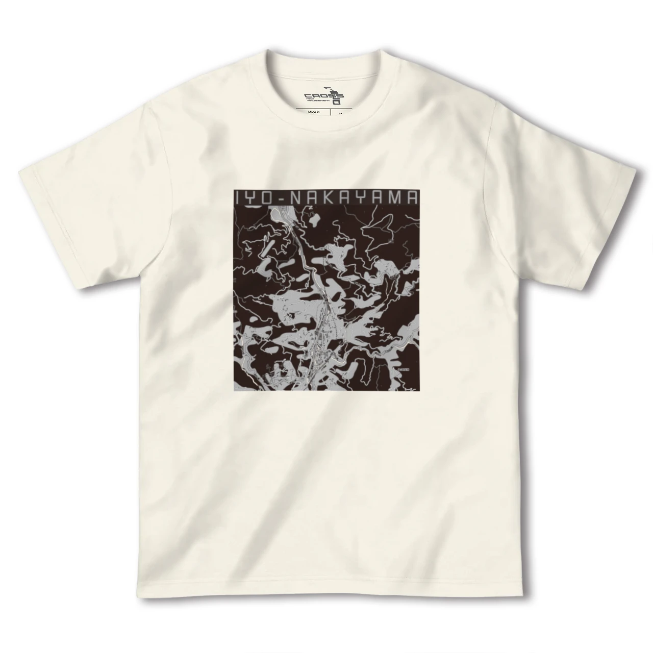 【伊予中山(愛媛県)】地図柄ヘビーウェイトTシャツ