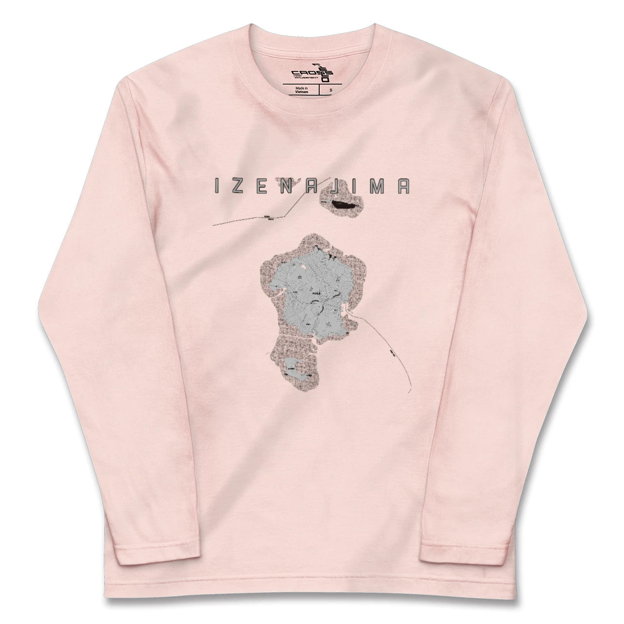 【伊是名島(沖縄県)】地図柄ロングスリーブTシャツ