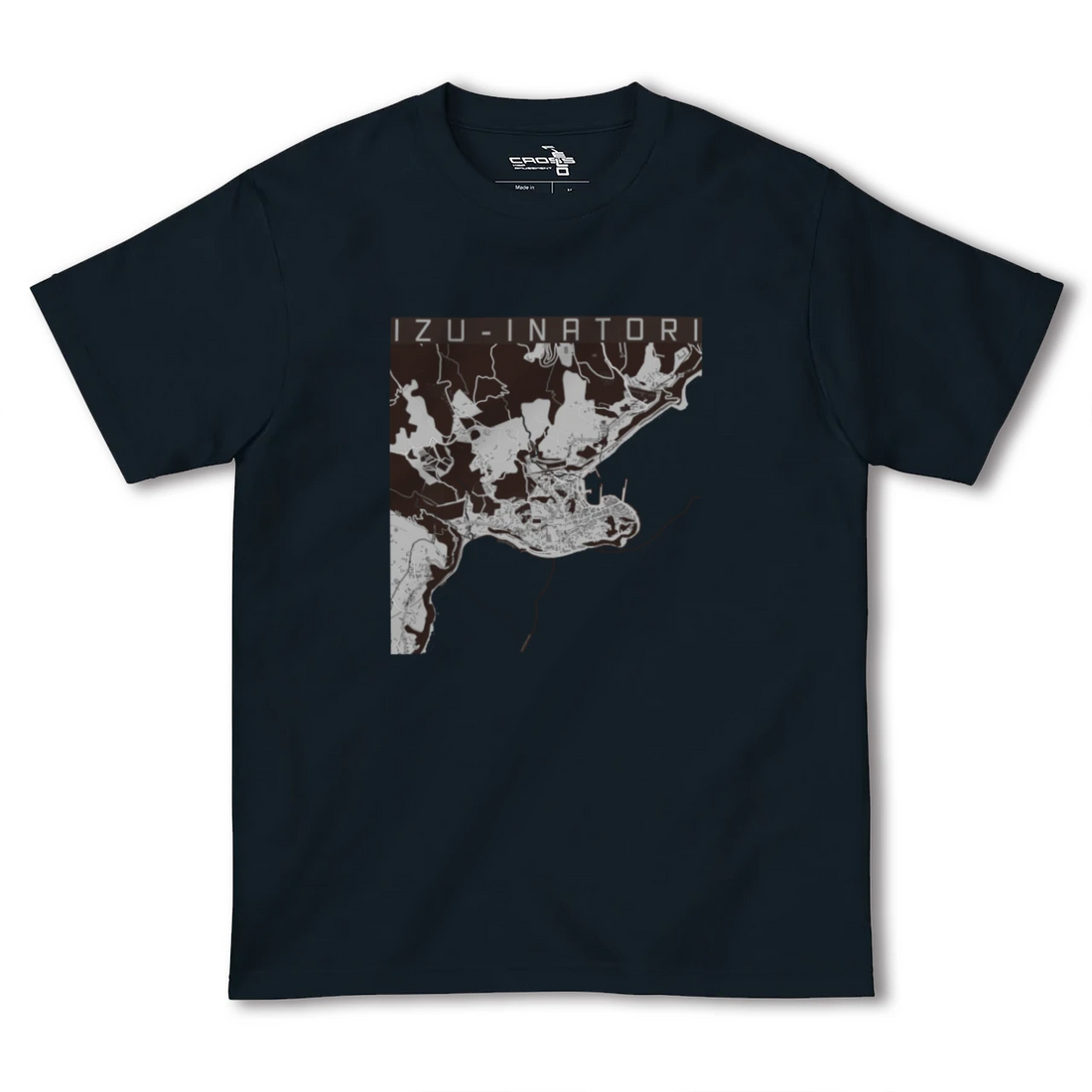 【伊豆稲取(静岡県)】地図柄ヘビーウェイトTシャツ