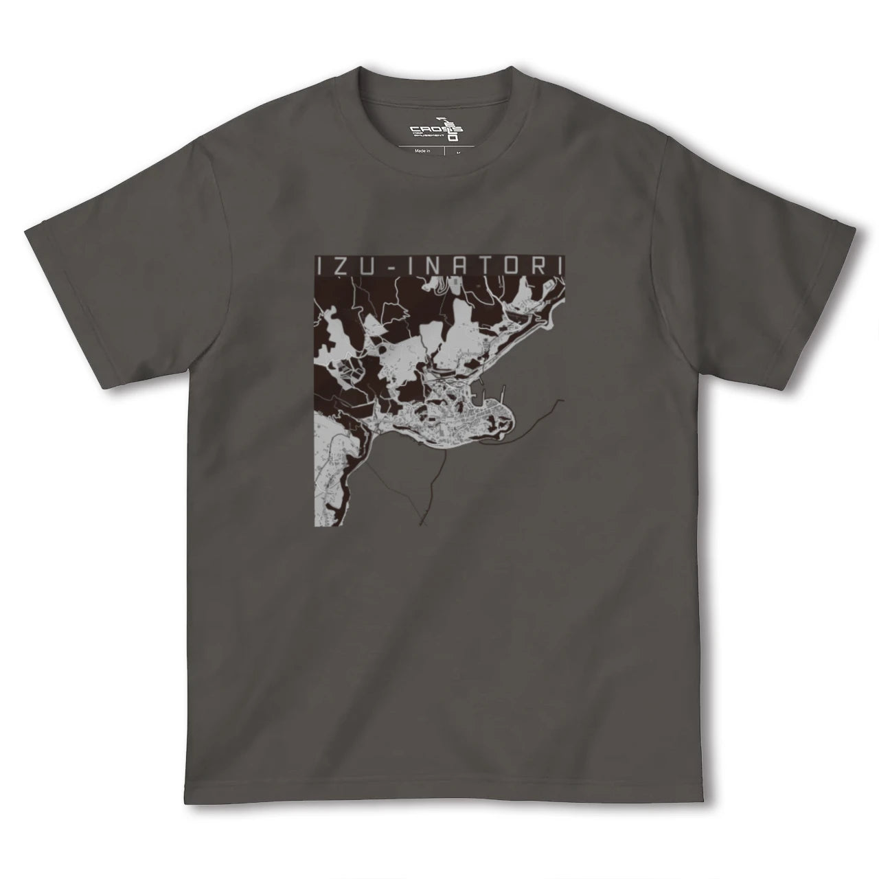 【伊豆稲取(静岡県)】地図柄ヘビーウェイトTシャツ