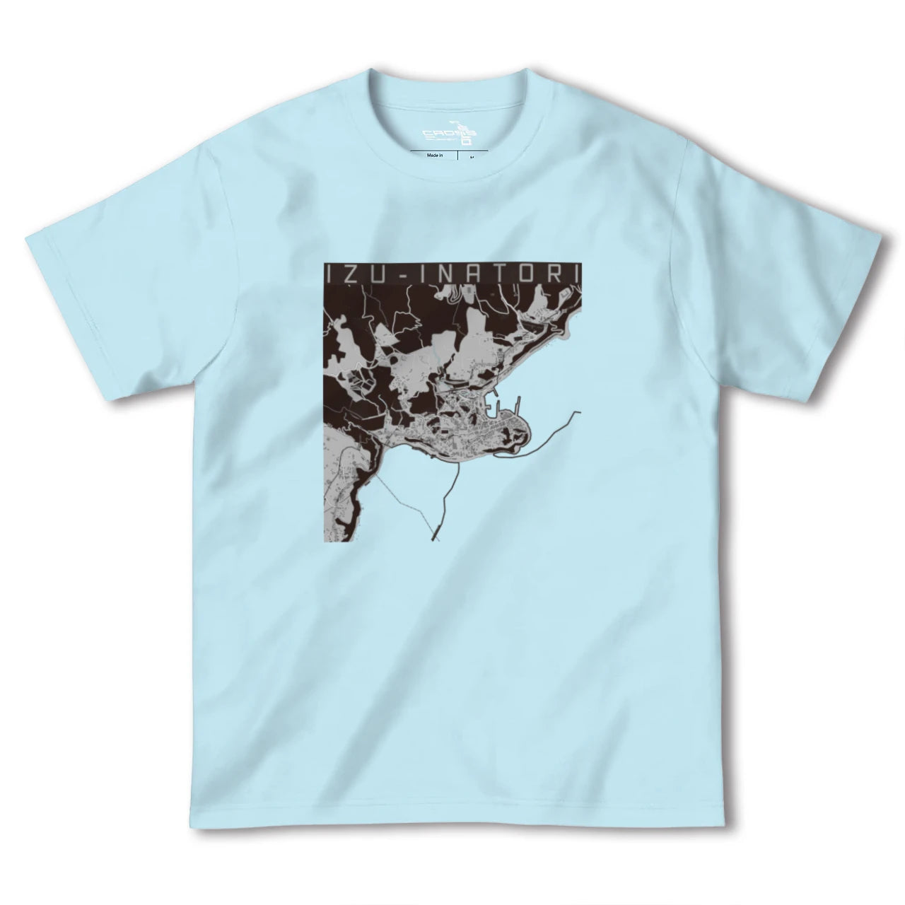 【伊豆稲取(静岡県)】地図柄ヘビーウェイトTシャツ