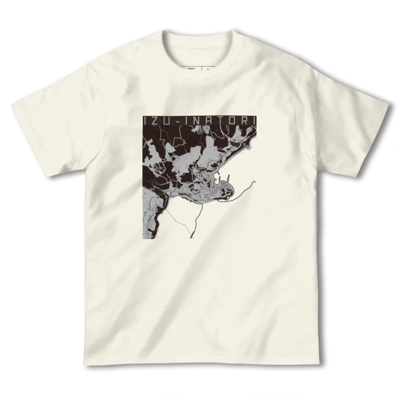 【伊豆稲取(静岡県)】地図柄ヘビーウェイトTシャツ