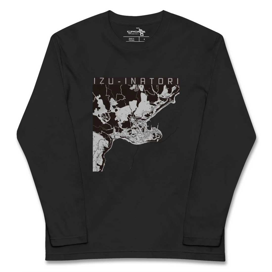 【伊豆稲取(静岡県)】地図柄ロングスリーブTシャツ