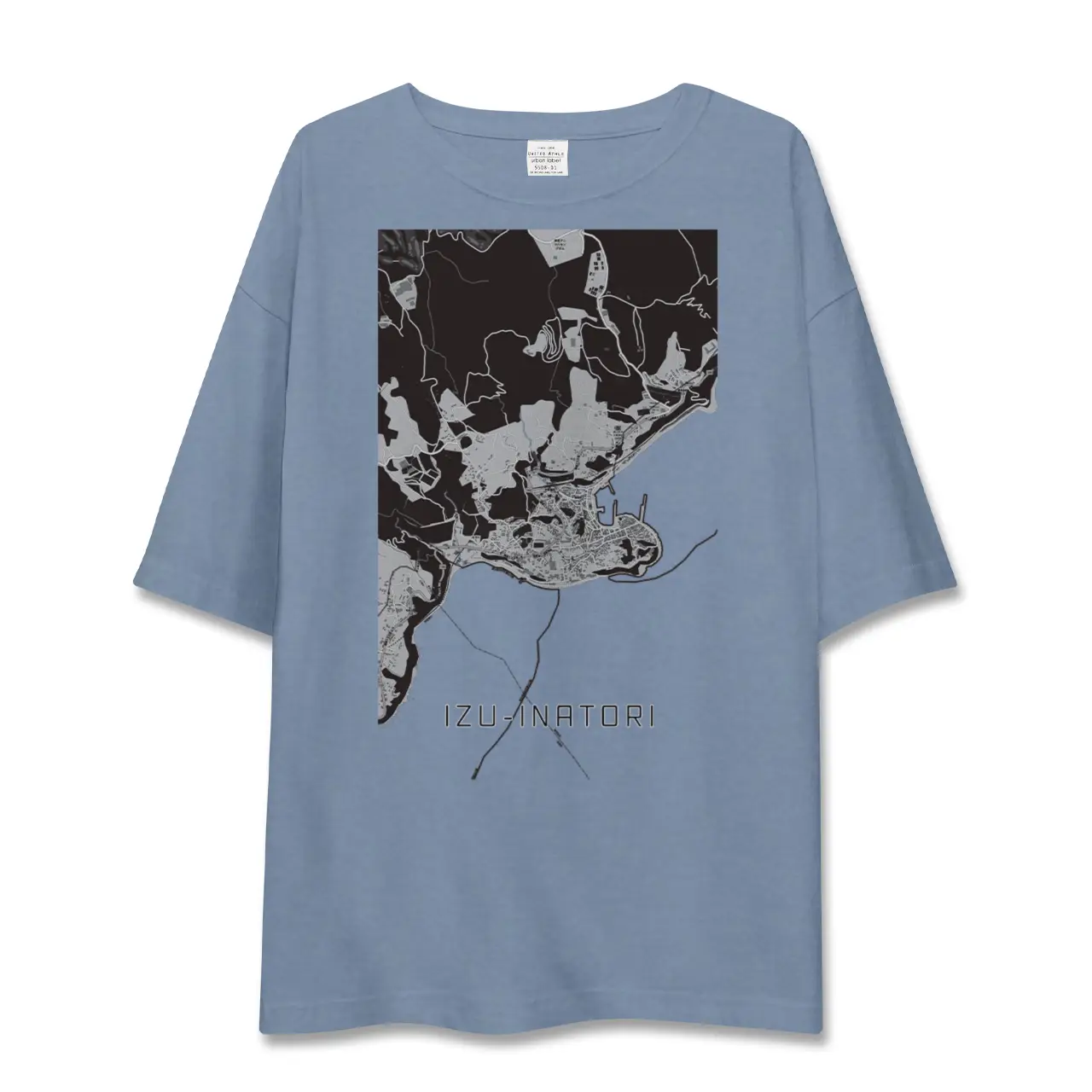 【伊豆稲取(静岡県)】地図柄ビッグシルエットTシャツ