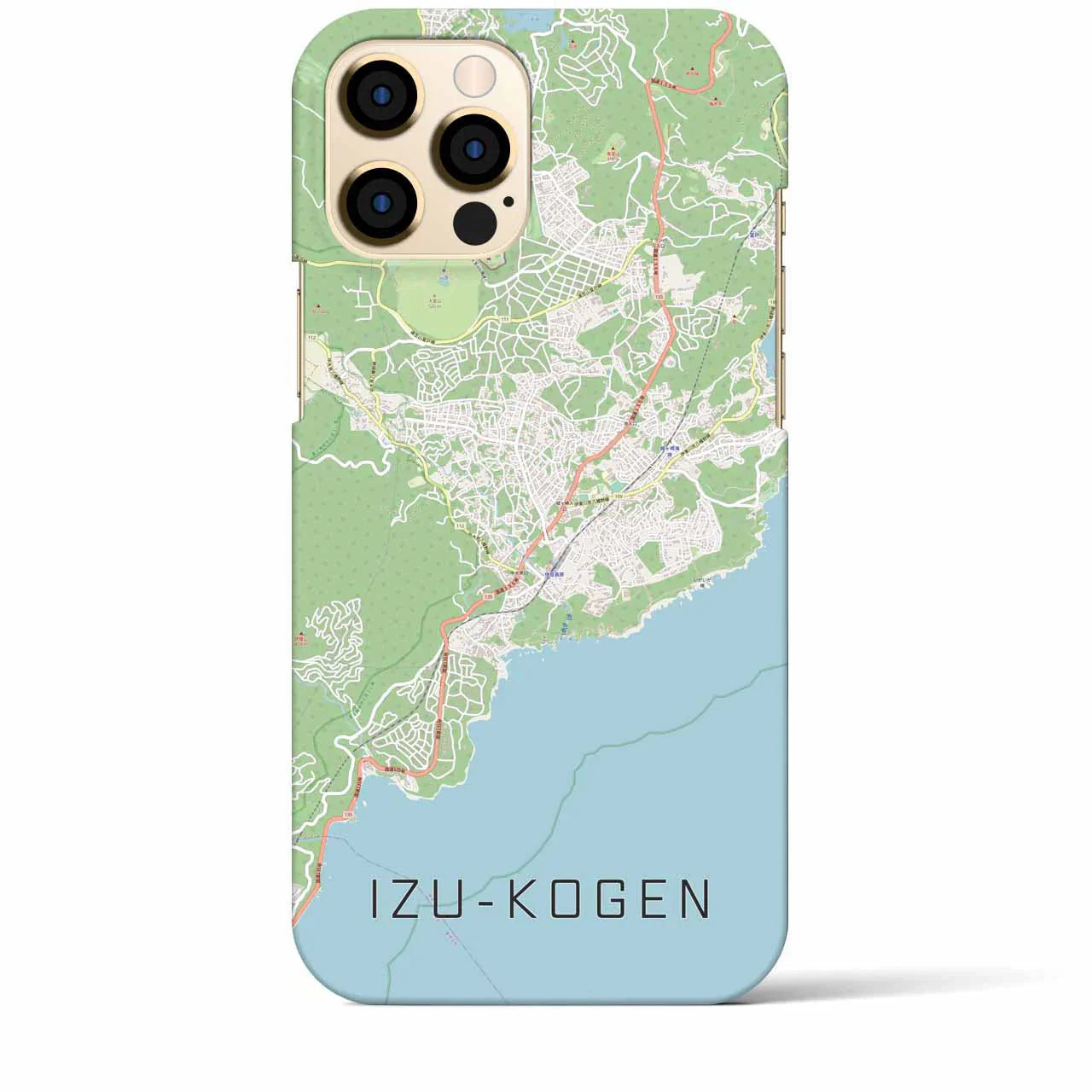 【伊豆高原(静岡県)】地図柄iPhoneケース(バックカバータイプ)