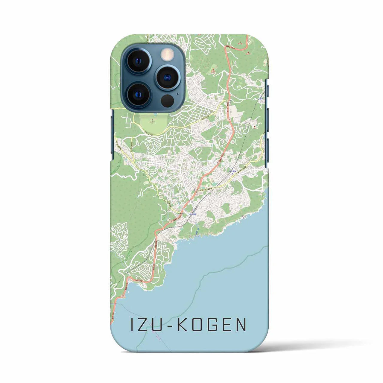 【伊豆高原(静岡県)】地図柄iPhoneケース(バックカバータイプ)