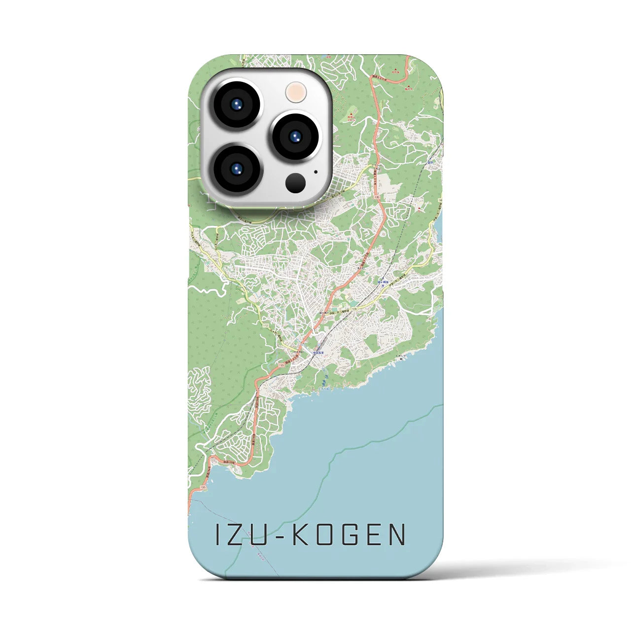 【伊豆高原(静岡県)】地図柄iPhoneケース(バックカバータイプ)