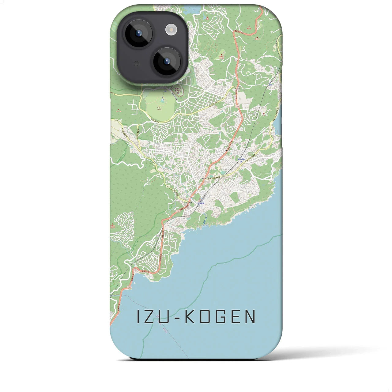 【伊豆高原(静岡県)】地図柄iPhoneケース(バックカバータイプ)