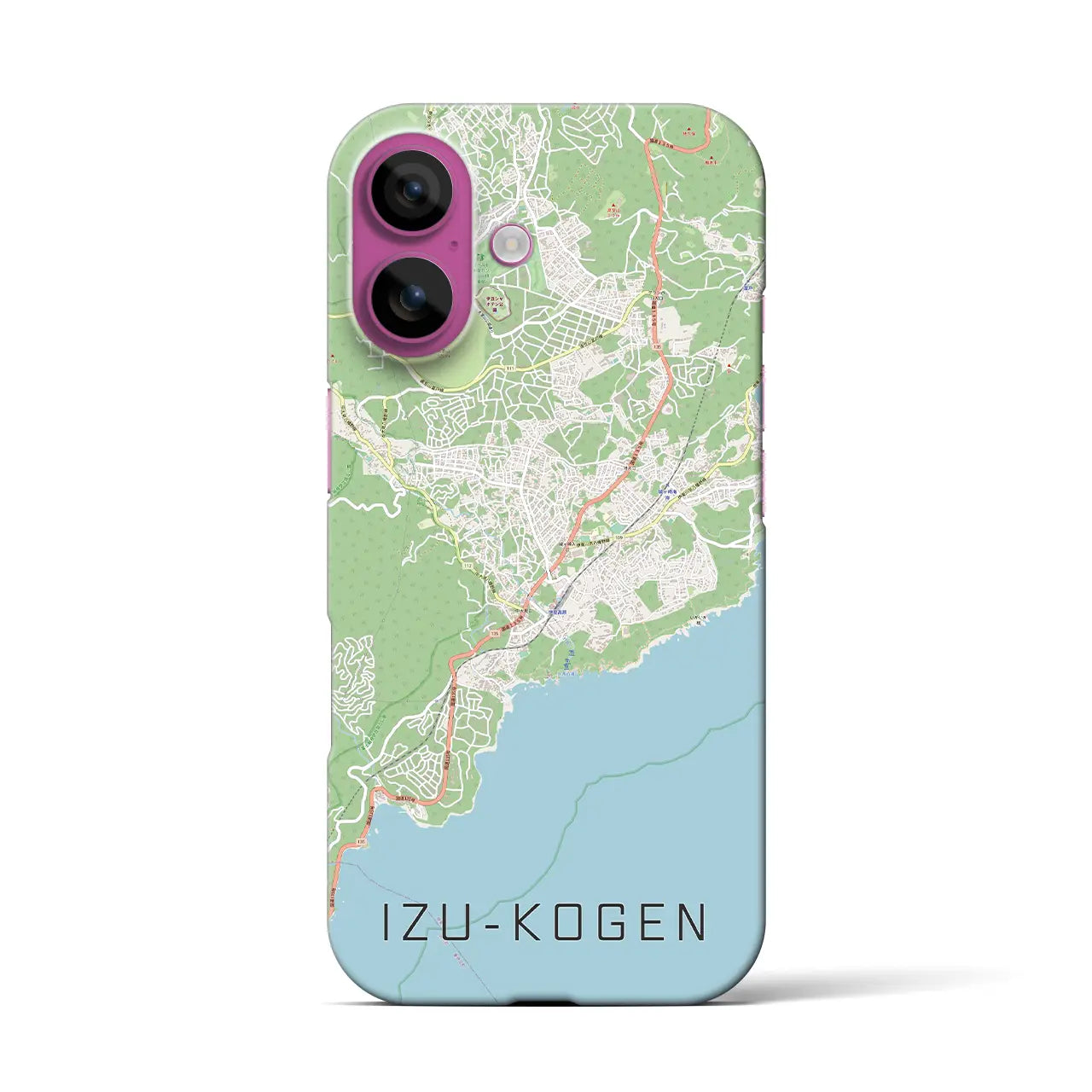 【伊豆高原(静岡県)】地図柄iPhoneケース(バックカバータイプ)