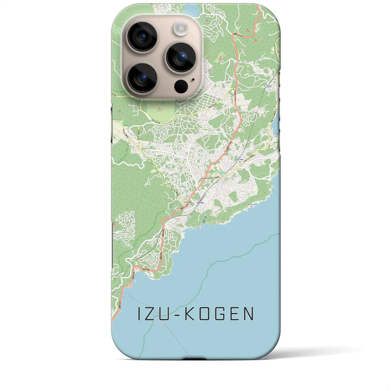【伊豆高原(静岡県)】地図柄iPhoneケース(バックカバータイプ)