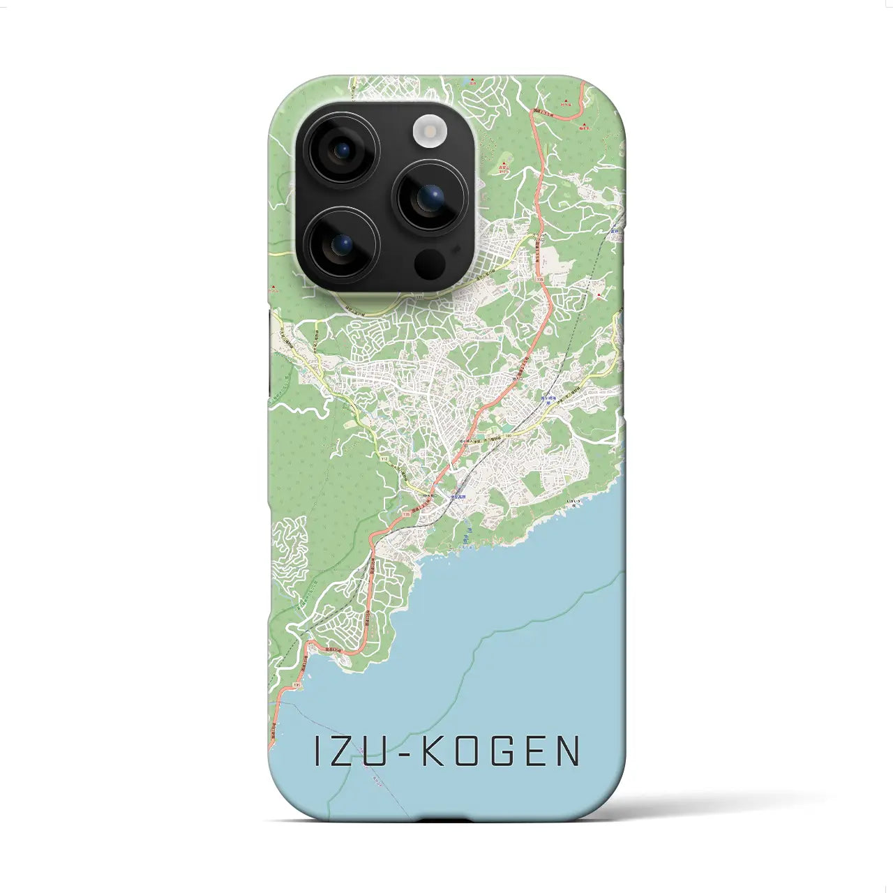 【伊豆高原(静岡県)】地図柄iPhoneケース(バックカバータイプ)