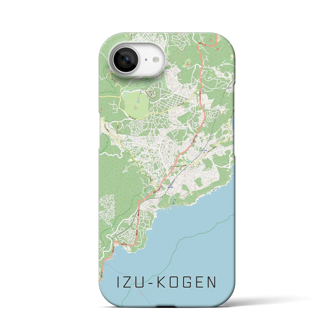 【伊豆高原(静岡県)】地図柄iPhoneケース(バックカバータイプ)