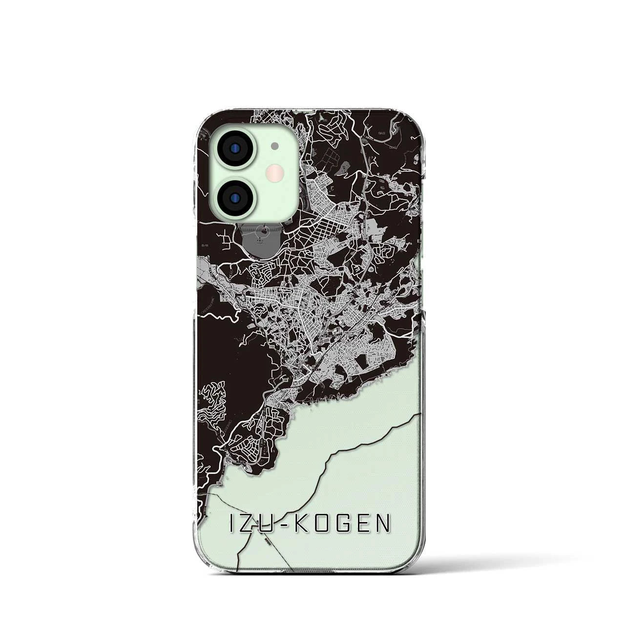 【伊豆高原(静岡県)】地図柄iPhoneケース(クリアタイプ)