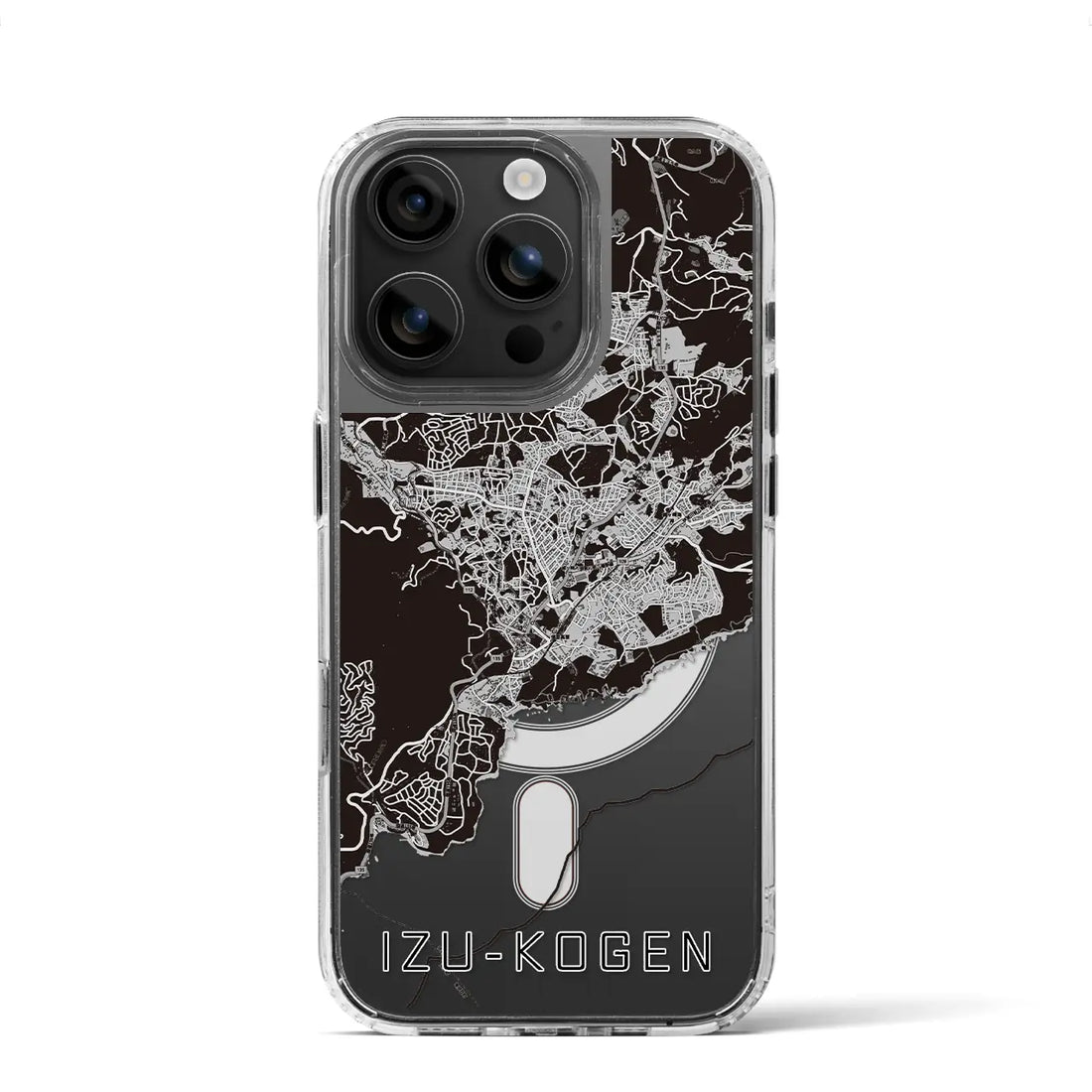 【伊豆高原(静岡県)】地図柄iPhoneケース(MagSafeタイプ)