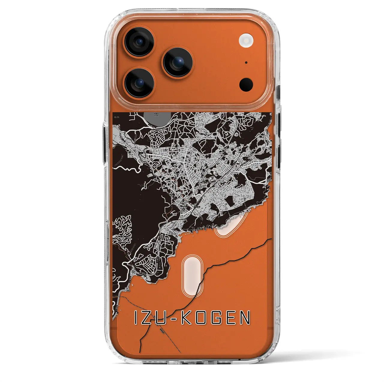 【伊豆高原(静岡県)】地図柄iPhoneケース(MagSafeタイプ)