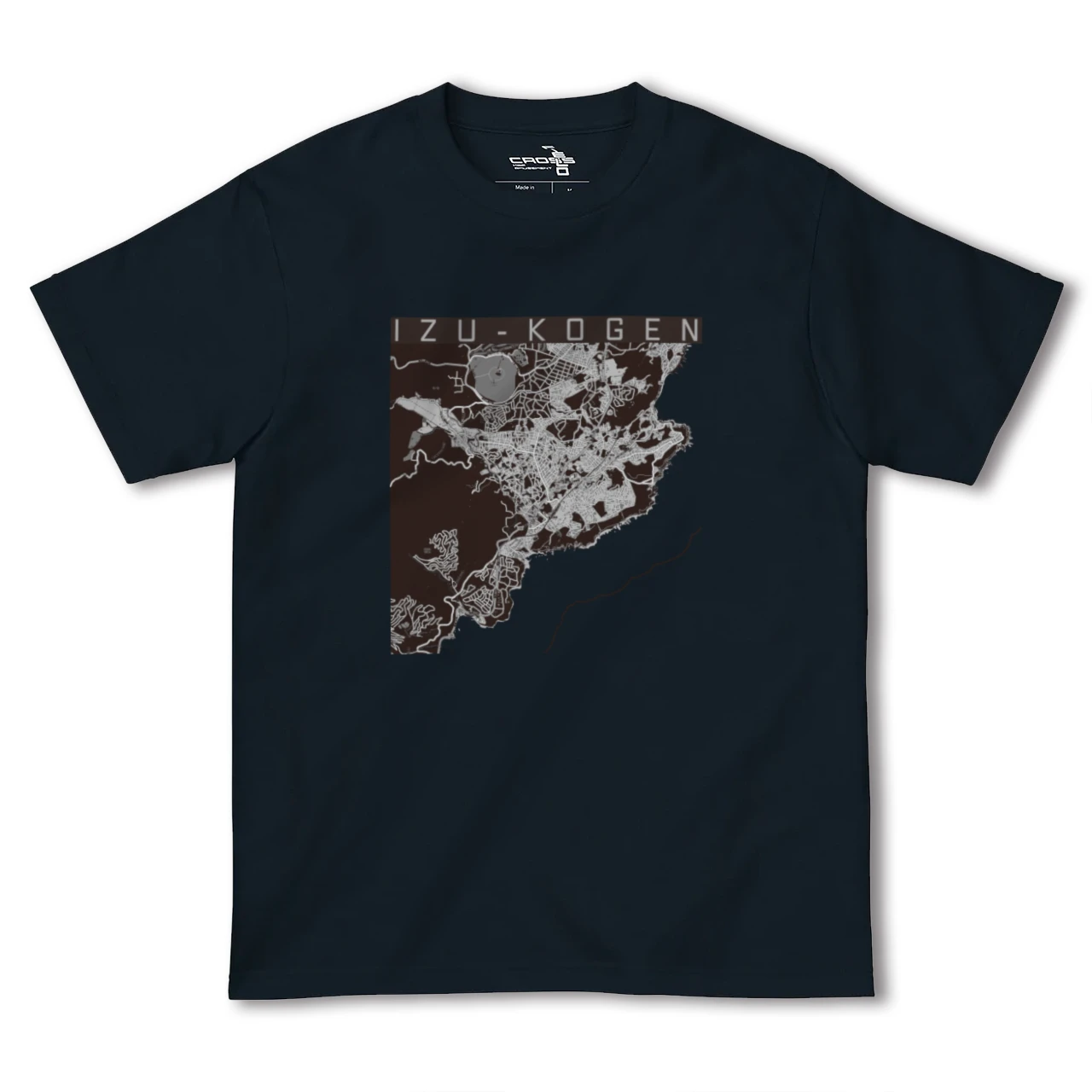 【伊豆高原(静岡県)】地図柄ヘビーウェイトTシャツ