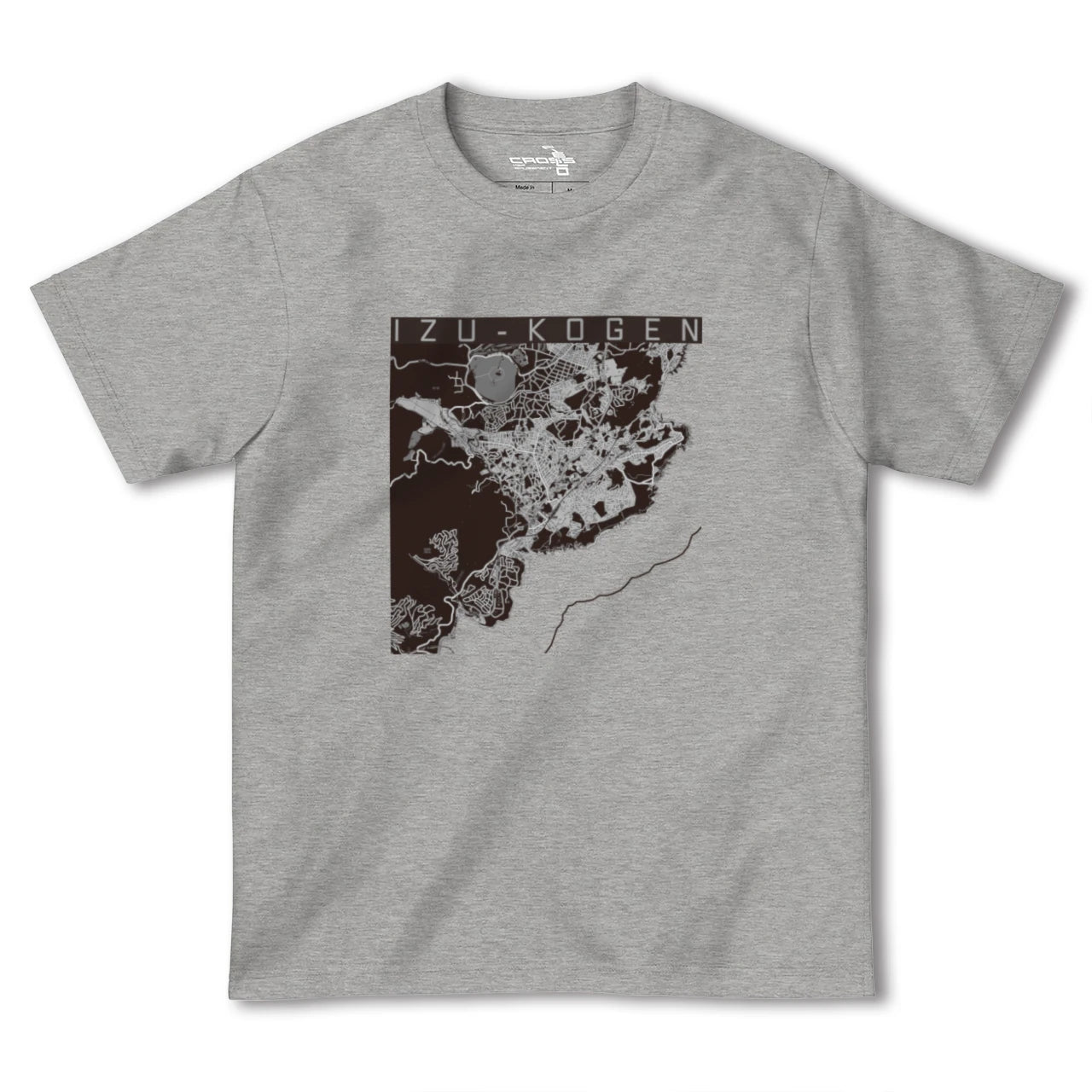 【伊豆高原(静岡県)】地図柄ヘビーウェイトTシャツ
