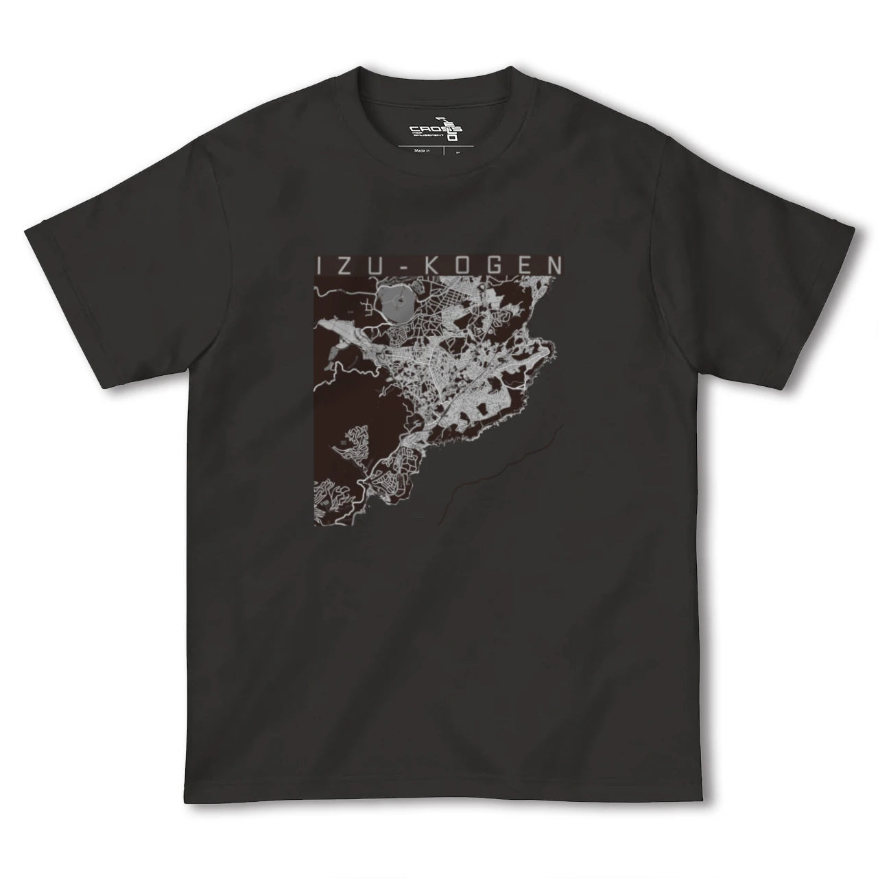 【伊豆高原(静岡県)】地図柄ヘビーウェイトTシャツ
