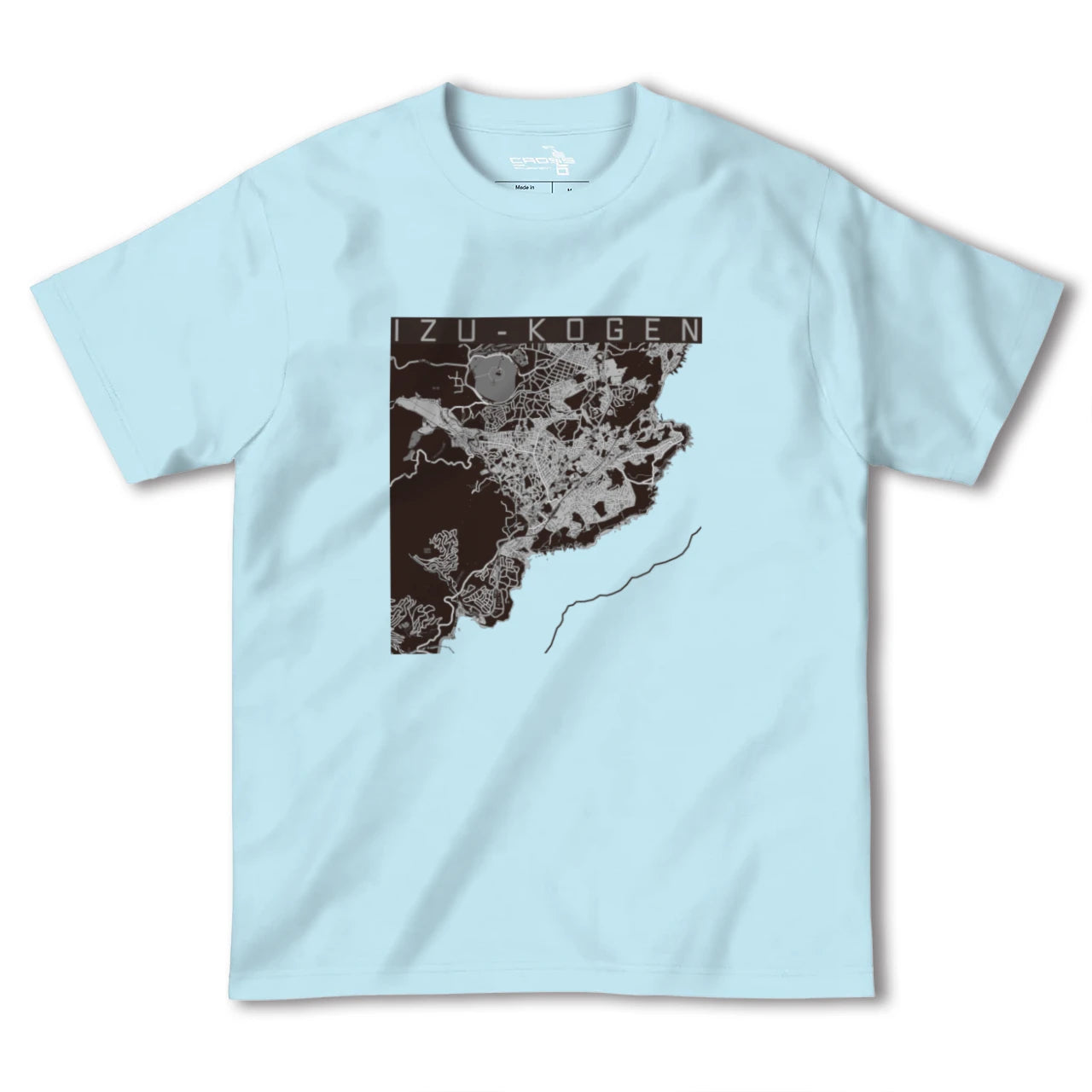 【伊豆高原(静岡県)】地図柄ヘビーウェイトTシャツ