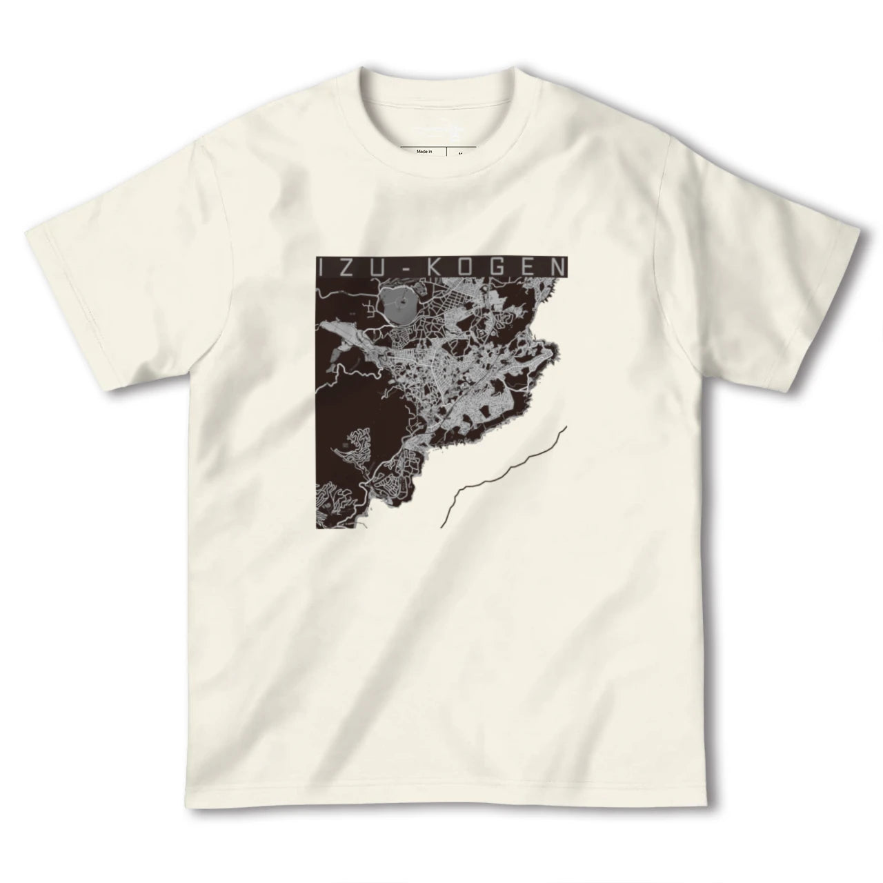 【伊豆高原(静岡県)】地図柄ヘビーウェイトTシャツ