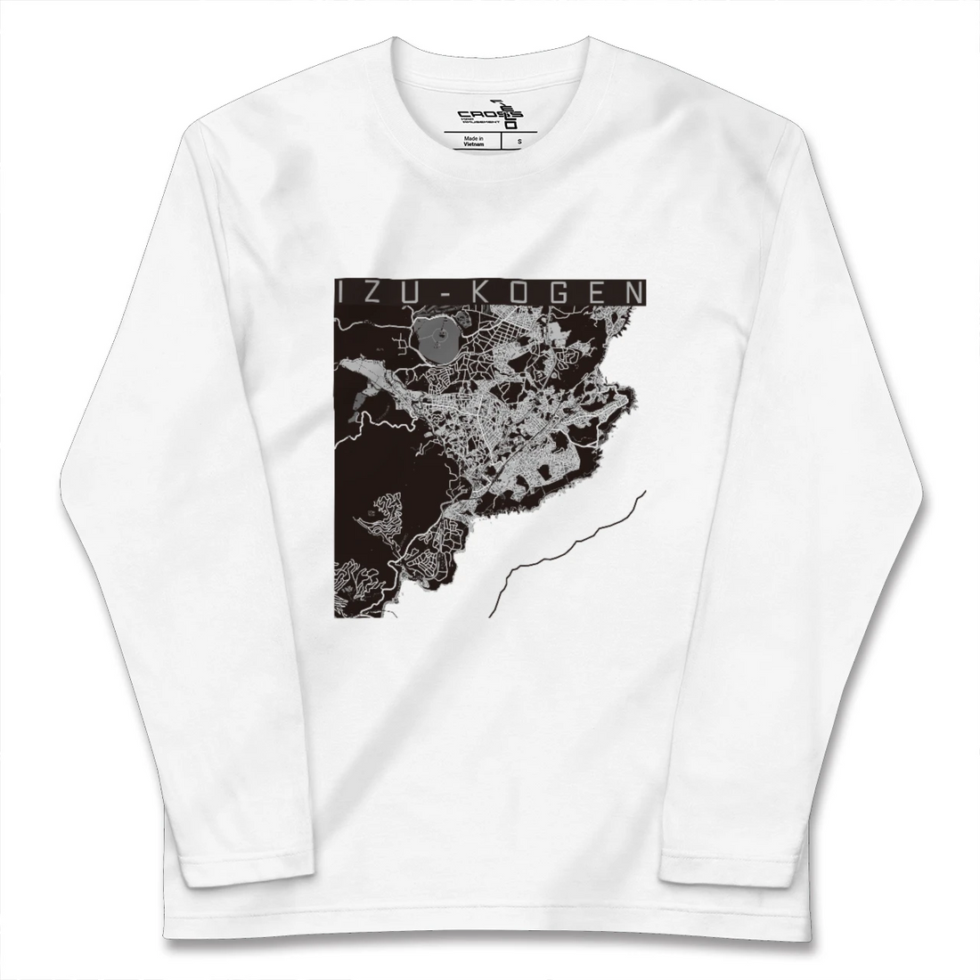 【伊豆高原(静岡県)】地図柄ロングスリーブTシャツ