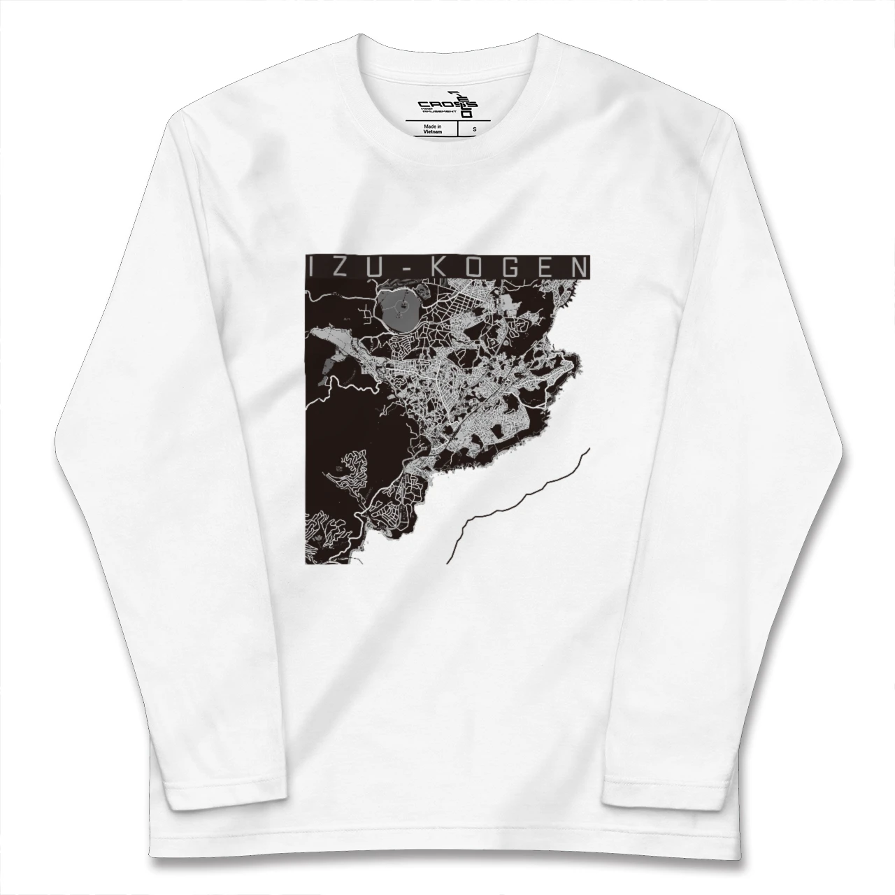 【伊豆高原(静岡県)】地図柄ロングスリーブTシャツ
