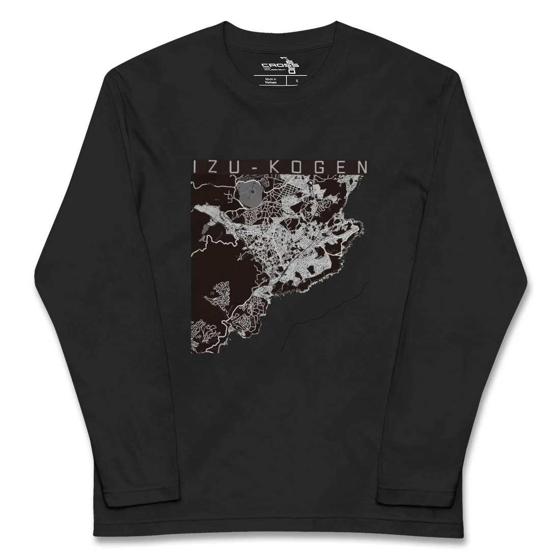 【伊豆高原(静岡県)】地図柄ロングスリーブTシャツ