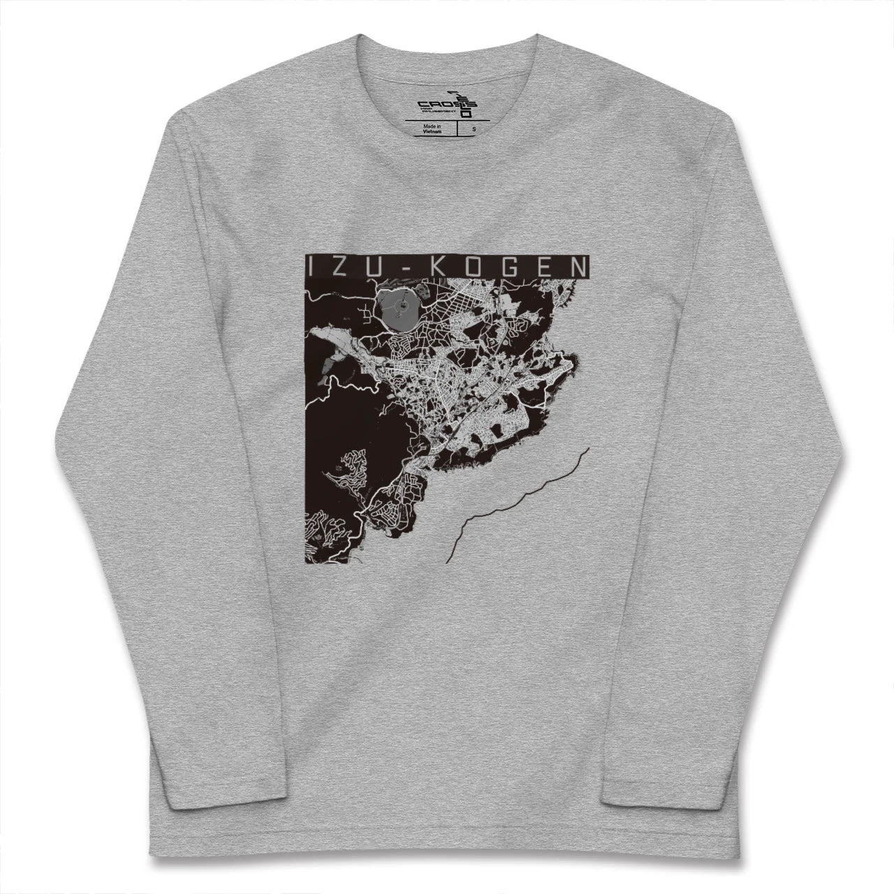 【伊豆高原(静岡県)】地図柄ロングスリーブTシャツ