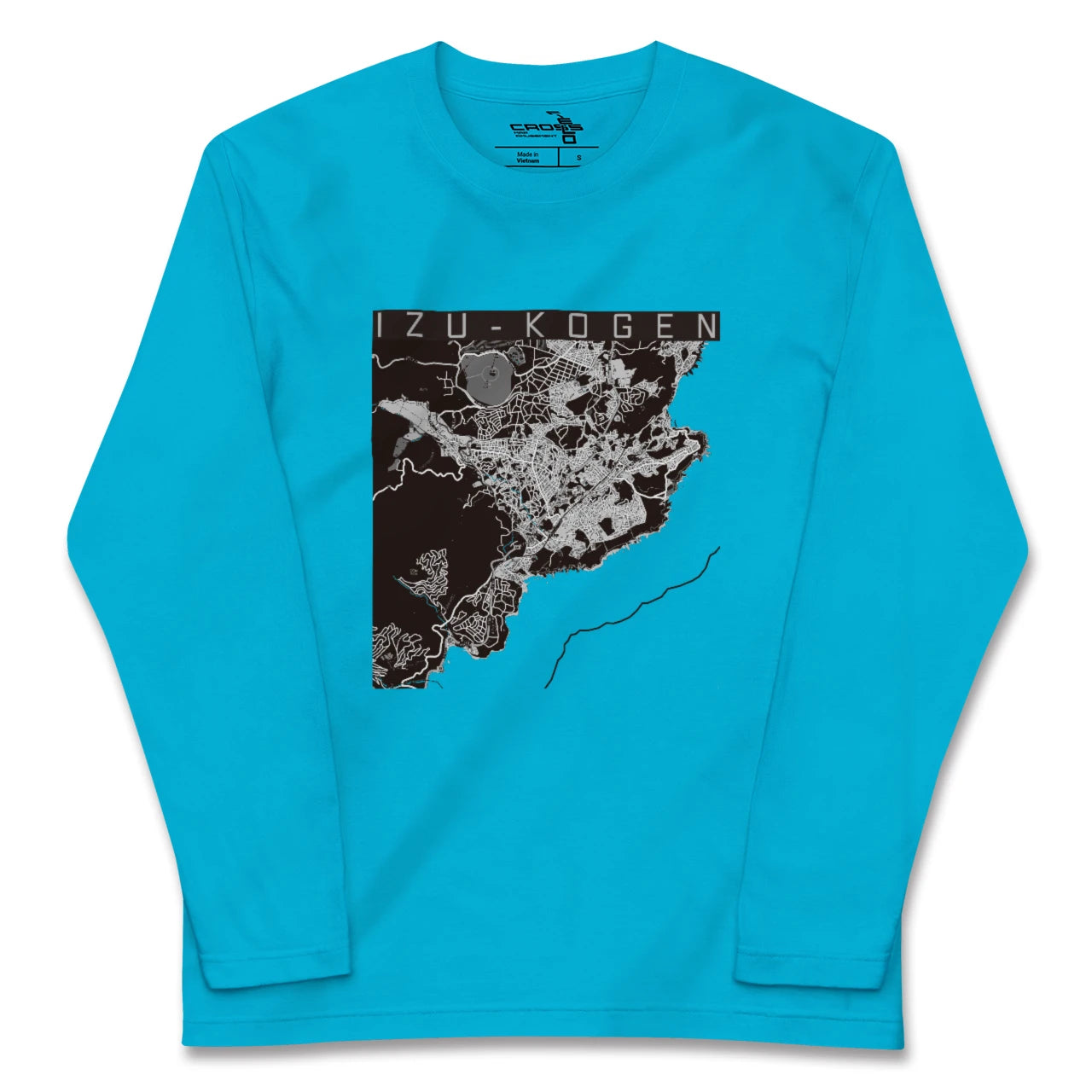 【伊豆高原(静岡県)】地図柄ロングスリーブTシャツ