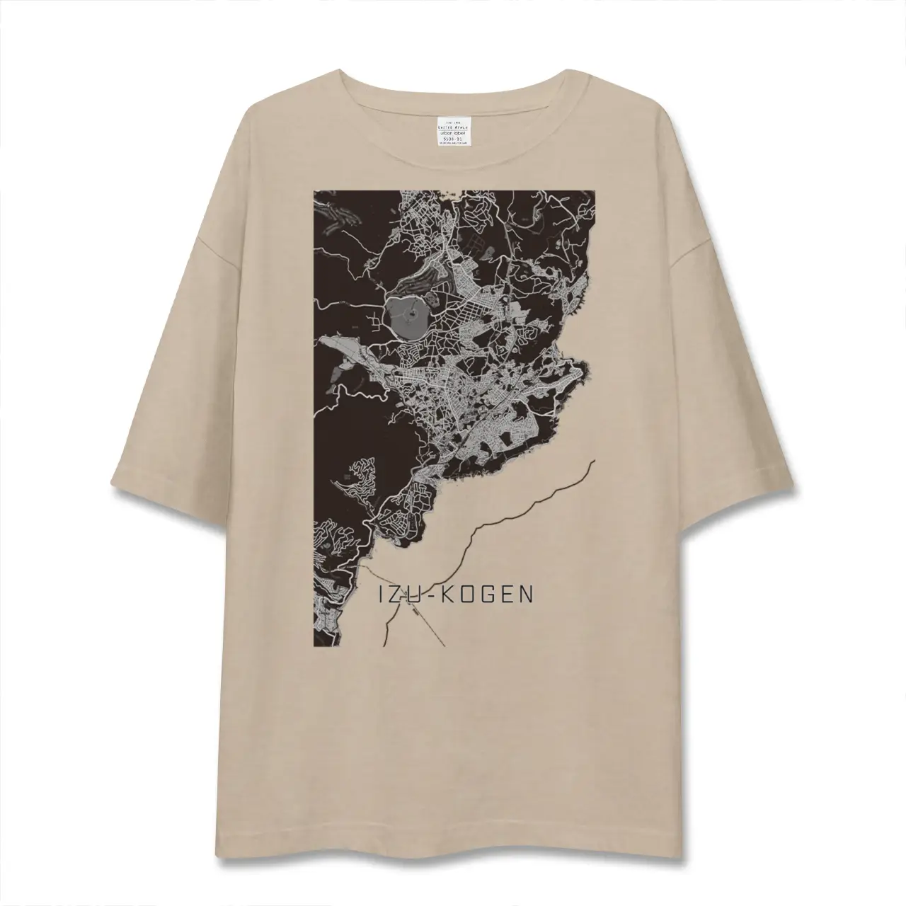 【伊豆高原(静岡県)】地図柄ビッグシルエットTシャツ